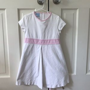 White and Pink Youth Dress / Size 5
